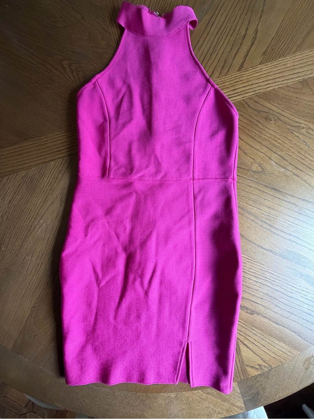 NBD x Naven Sleeveless Halter Bodycon Dress in Hot Pink